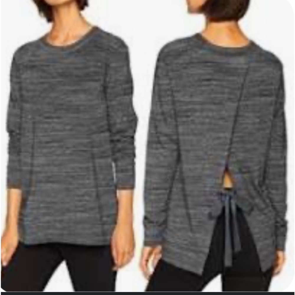 Daily Ritual tie Back Sweatshirt - Picture 9 of 10
